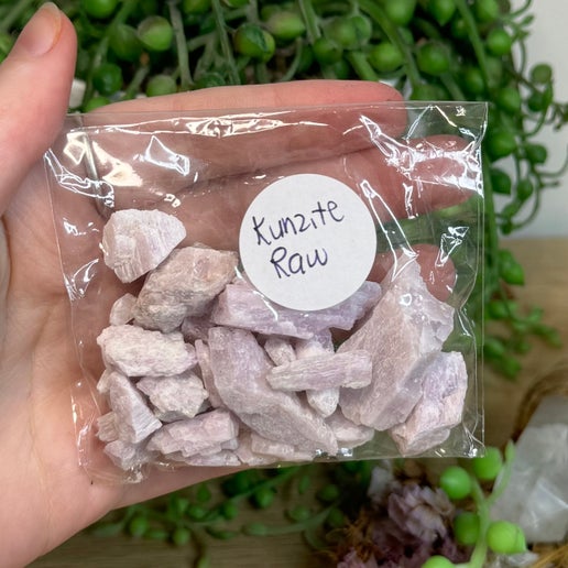 Kunzite 50gram Raw Bag