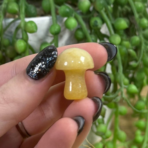 Yellow Jade Mini Mushroom