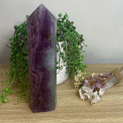 Rainbow Fluorite Tower (D295)