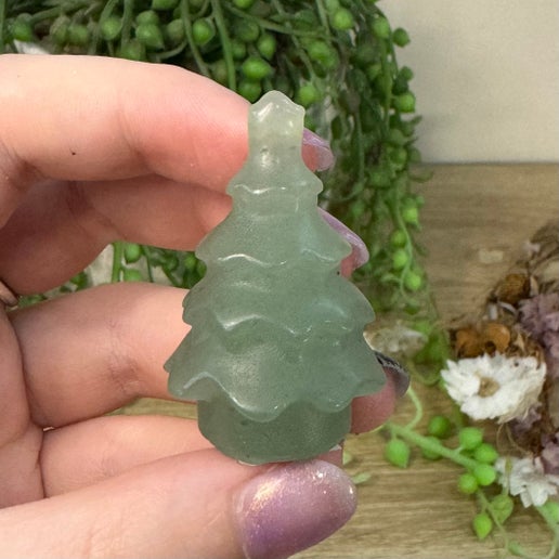 Green Aventurine Christmas Trees (H584) (H587) (H582) )H590) (H585) (H591) (H588)