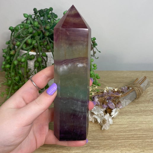 Rainbow Fluorite Tower (B505)