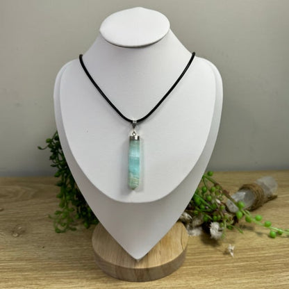 Pistachio Calcite Necklace (J158)