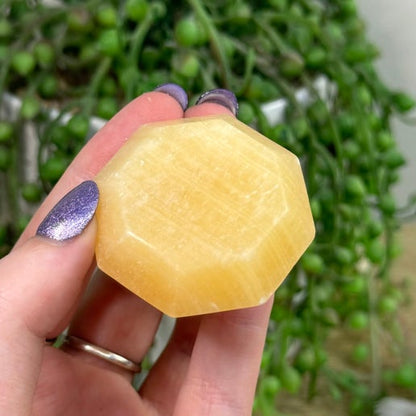 Yellow Calcite Diamond (I292) (I288) (I286) (I287) (I289)