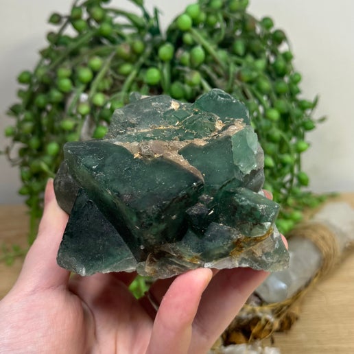 Green Cubic Fluorite Cluster (L378)