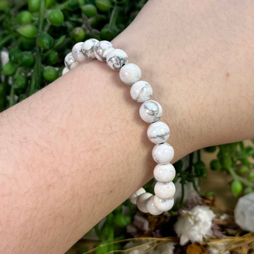 Aura Howlite Bracelet (E882)