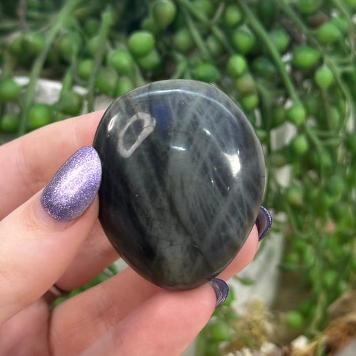 Labradorite Palm Stone (D227)