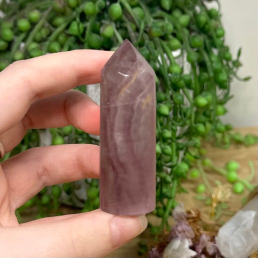 Pink Fluorite Cylinder Point (K797)