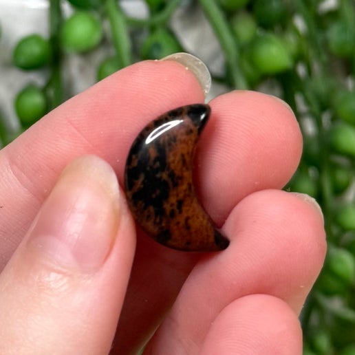 Mahogany Obsidian Tiny Moon