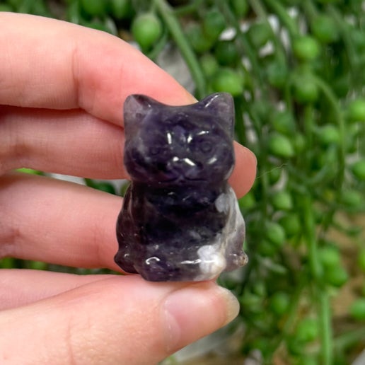 Dream Amethyst Cat (G344)