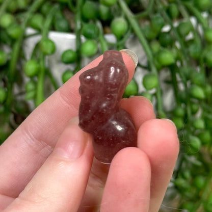 Strawberry Quartz Small Pregnant Body (K295)