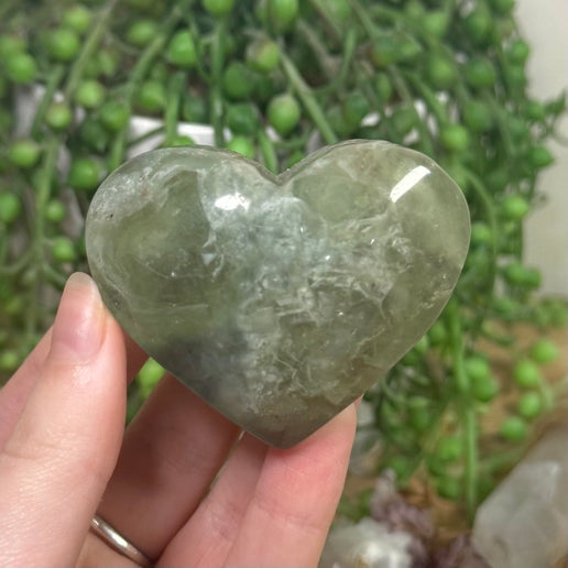 Green Fluorite Heart (I198)