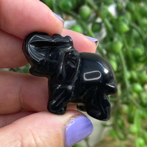 Black Obsidian Elephant (I501)