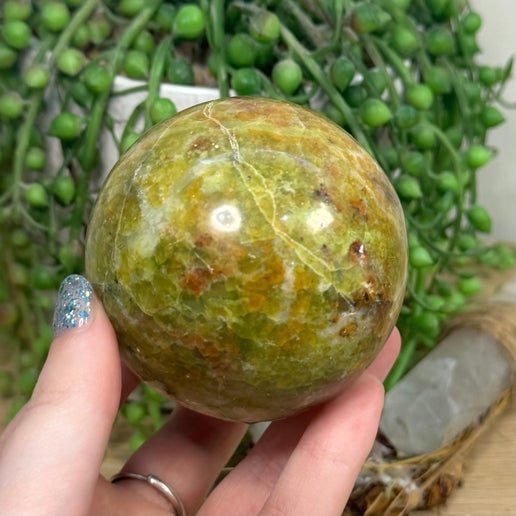 Green Opal Sphere (J726)