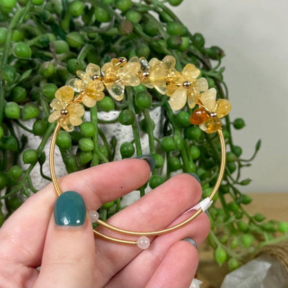 Citrine Flower Bracelet (I484)