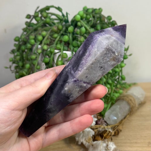 Purple Fluorite Wand (K377)