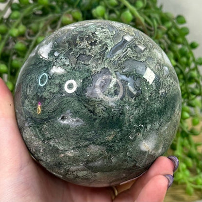 Moss Agate Sphere (G372)