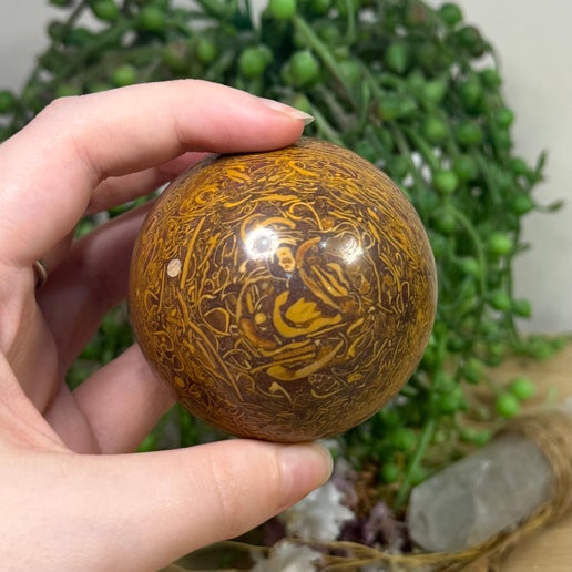 Calligraphy Stone Sphere (G360)