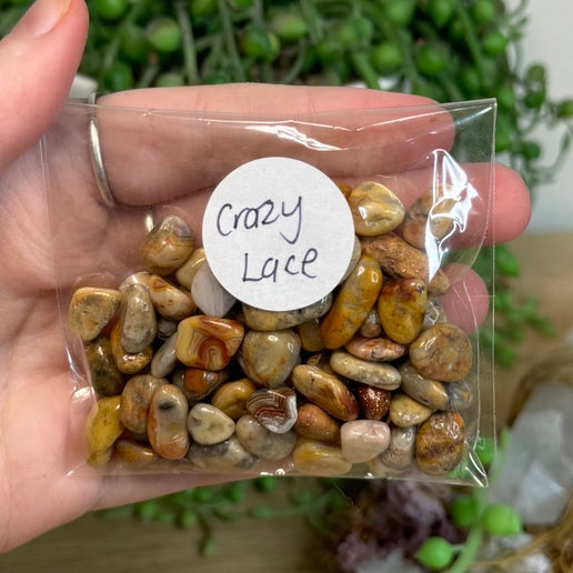 Crazy Lace Agate 50gram Chip Bag