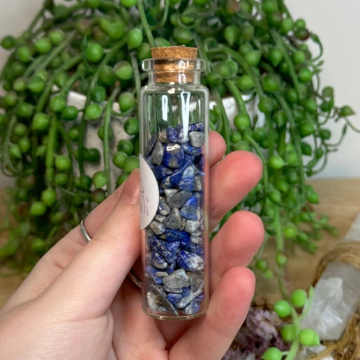 Lapis Lazuli Chip Bottle