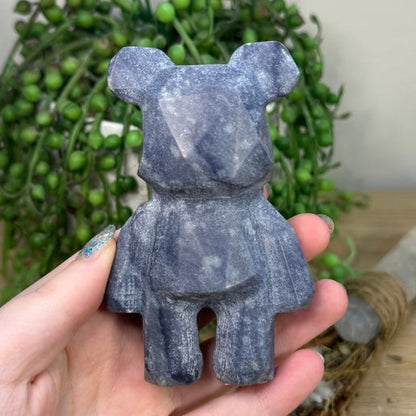 Blue Aventurine Bear (K947)