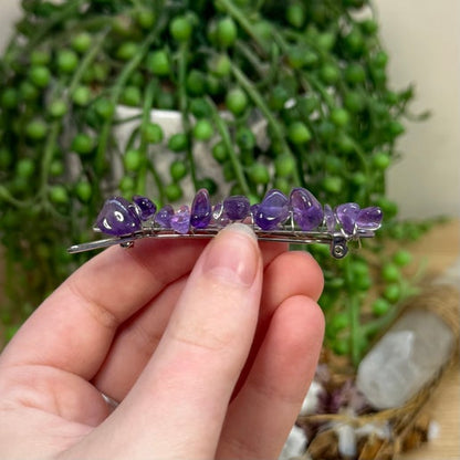 Amethyst Hair Clip