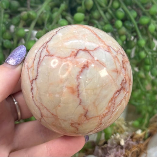 Red Vein Jasper Sphere (D742)