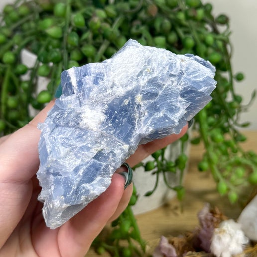 Blue Celestite Cluster (K160)