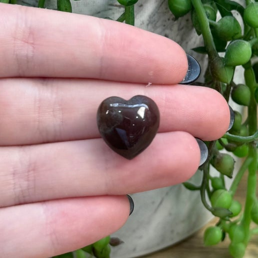 Red Ocean Jasper Tiny Heart