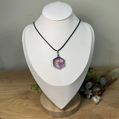 Ametrine Hexagon Necklace (J539)