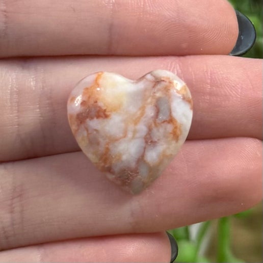 Red Vein Jasper Mini Heart