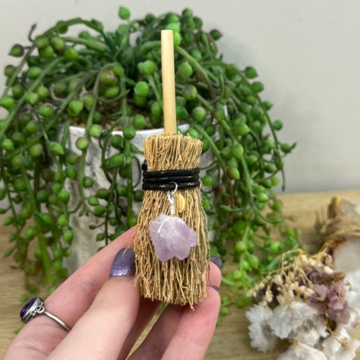 Amethyst Flower Brooms