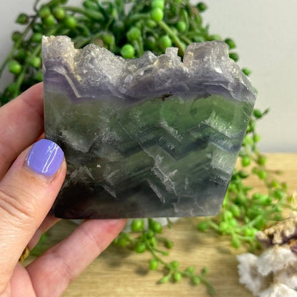 Rainbow Feather Fluorite Slab (B507)