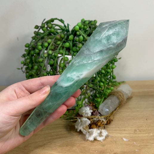 Green Fluorite Wand (K370)