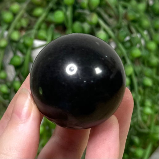 Black Tourmaline Sphere (H638)