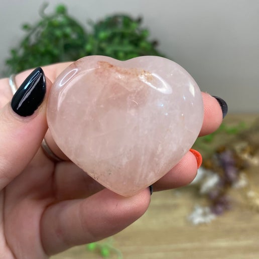 Rose Quartz Heart (B317)