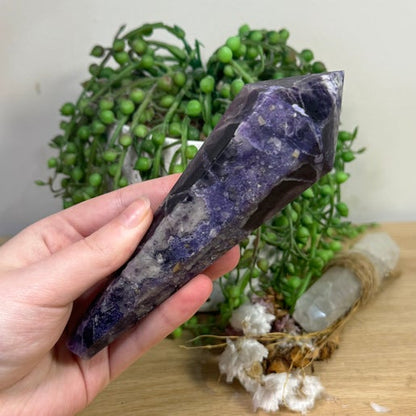 Purple Fluorite Wand (K376)