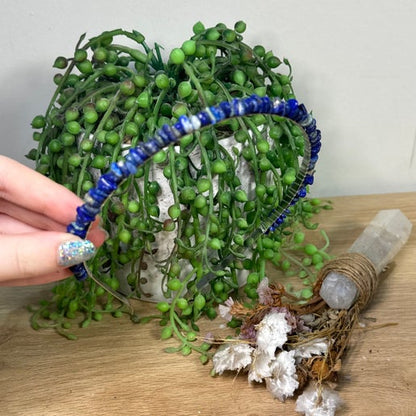 Lapis Lazuli Chip Headband