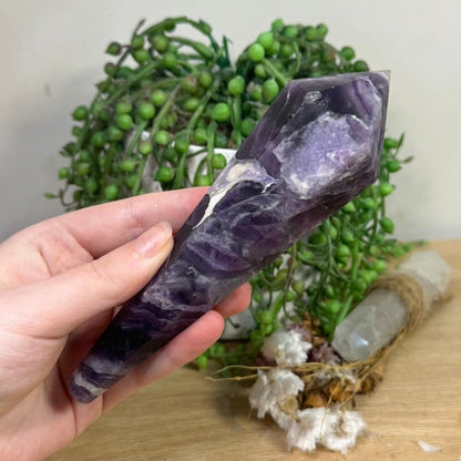 Purple Fluorite Wand (K375)