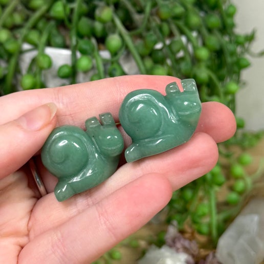 Green Aventurine Small Snail