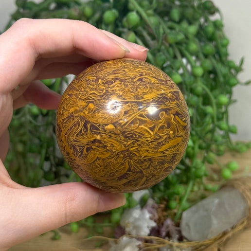 Calligraphy Stone Sphere (G359)