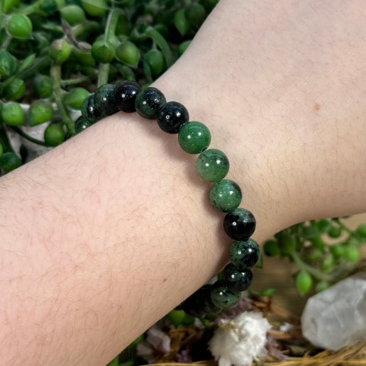 Ruby In Zoisite Bracelet (I574)