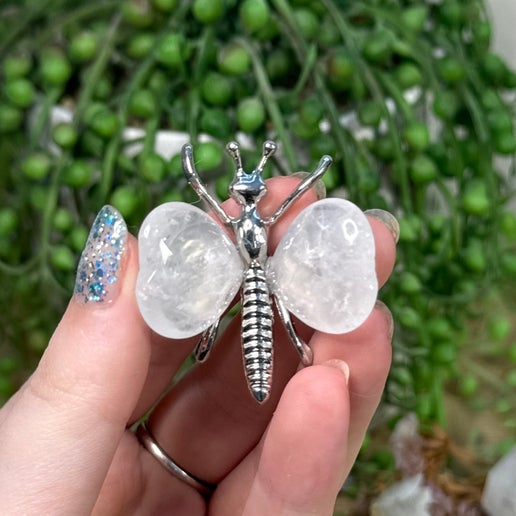 Clear Quartz Dragonfly (I215)