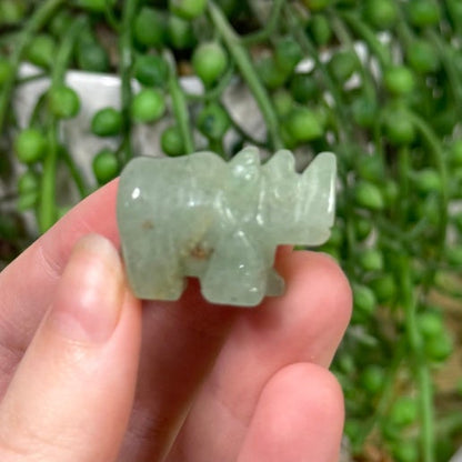 Green Aventurine Rhino