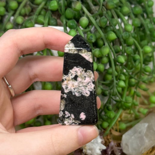 Snowflake Obsidian Point (J85)