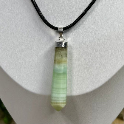 Pistachio Calcite Necklace (J156)