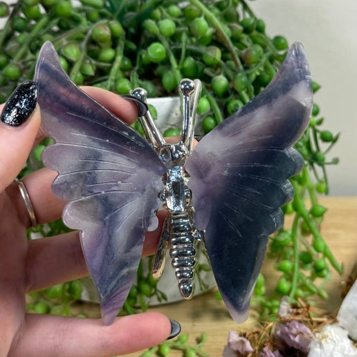 Rainbow Fluorite Butterfly (J812)