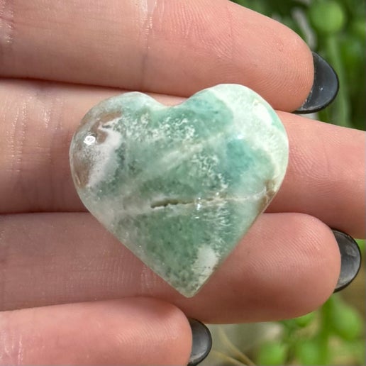 Blue Aragonite Small Heart 2