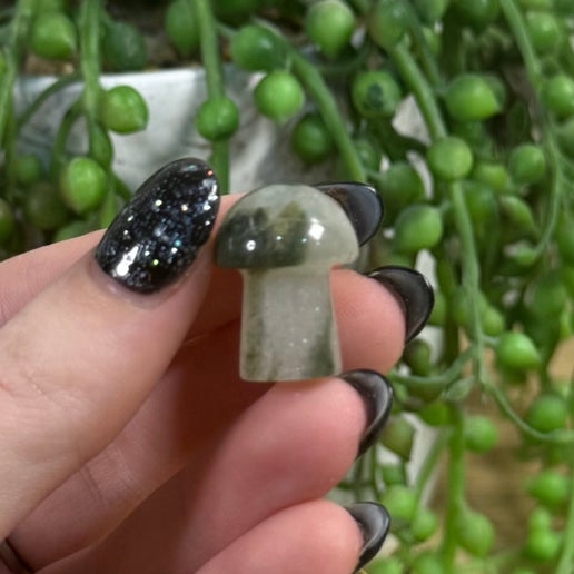Moss Agate Mini Mushroom