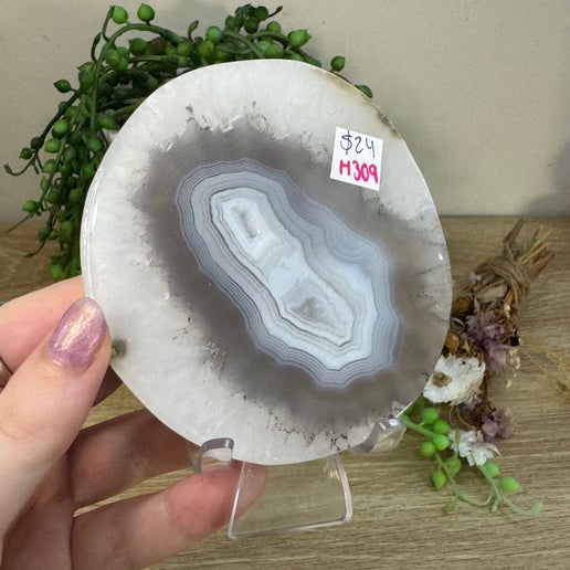 Flourish Crystals Co Agate Slice Merch (H309)