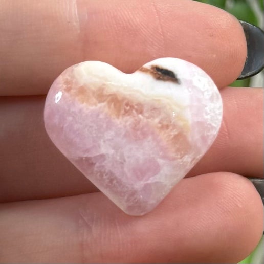 Pink Aragonite Small Hearts